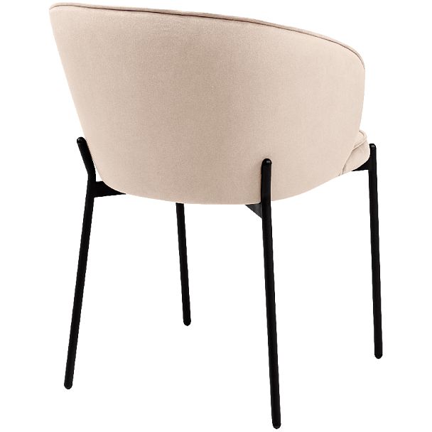 Комплект кухонных стульев Миэль кремовый велюр/черный, 3 шт. - Вид 4