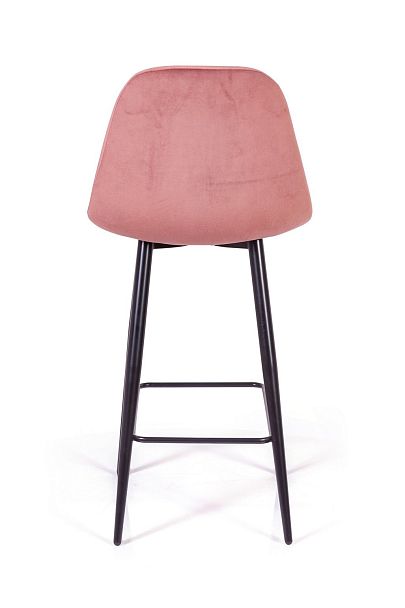 Стул полубарный TED, бархат пудровый 15 /опора конус - Вид 7