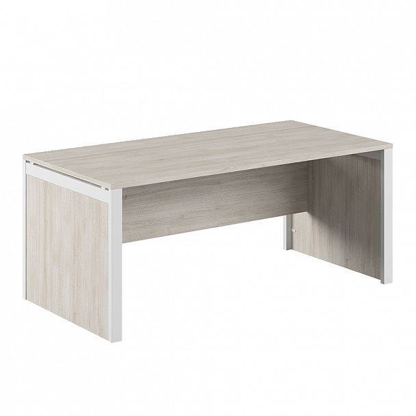 Стол руководителя на щитовых опорах Tess 180x90x75 светлый дуб - Вид 1