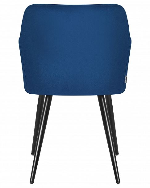 Стул обеденный DOBRIN ROBERT (черные матовые ножки, велюр V108-67 Тёмно-синий) - Вид 5