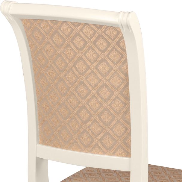 Комплект деревянных стульев с мягким сиденьем Арктос Слоновая кость/Бежевый жаккард, 4 шт. - Вид 9