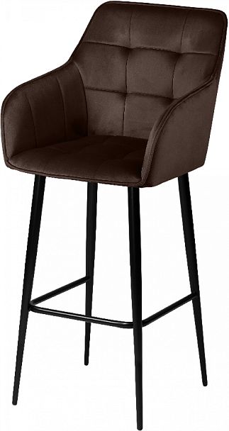 Комплект барных поворотных кресел Мони К, Confetti coffee/черный, 2 шт. - Вид 2