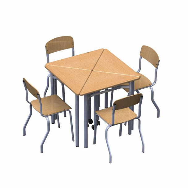 Стол ученический Треугольник, одноместный, гр.1-3 - Вид 3