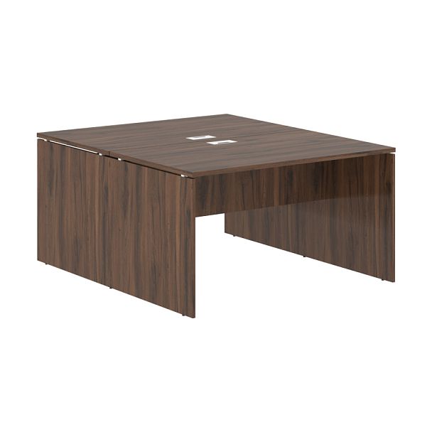 Стол двойной ED2ST 1380 Дуб Денвер тёмный/Белый 1360х1606х750 EDIS - Вид 1