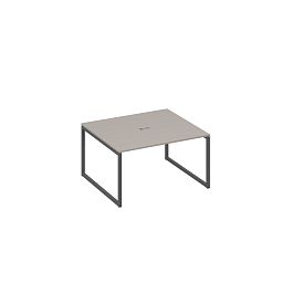 Стол 140 для переговоров каркас QUATTRO A4 А4 Б4 132 БП мокко премиум / металлокаркас антрацит - Фото предпросмотра