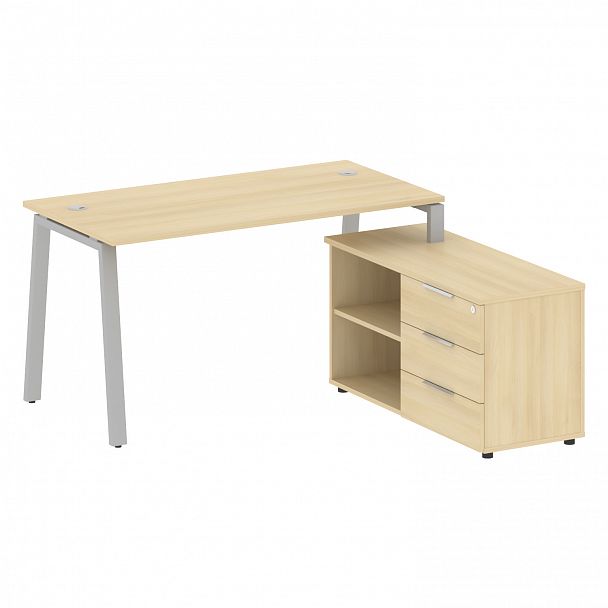 Рабочая станция "Metal System" БА.РС-СТС-2.3 акация/серый - Вид 1