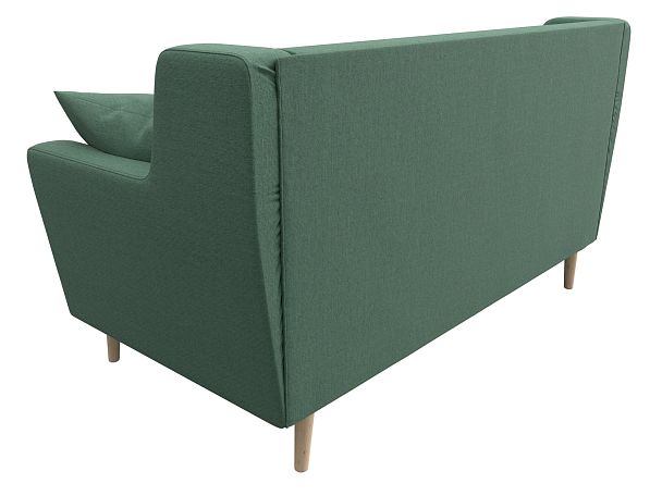 Диван кухонный прямой Брайтон 2 Рогожка зеленый - Вид 6