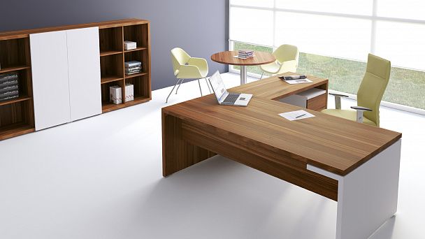 Стол для переговоров Zion 220x100x73,6 светлый дуб - Вид 7