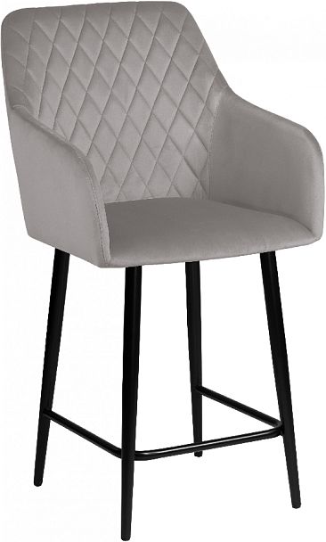 Полубарное поворотное кресло Барли К, Confetti silver/черный - Вид 4