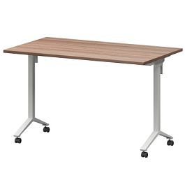 Стол мобильный складной МБ22-120.70 Темный шимо/Белый 1200x700x750 Моби - Фото предпросмотра