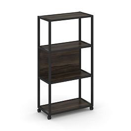 Shelf Mobile Стеллаж 4 уровня 1 секция VR.LT-STK-402.08 Дуб Мали/Металл Черный 800*400*1523 - Фото предпросмотра