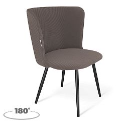 Стул Sheffilton SHT-ST36/S1470-VP кофе мокко/черный муар - Фото предпросмотра