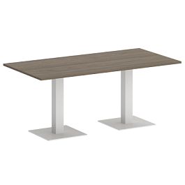 Home Office Стол прямоугольный VR.SP-5-180.2 Вяз/Белый металл 1800*900*750 - Фото предпросмотра