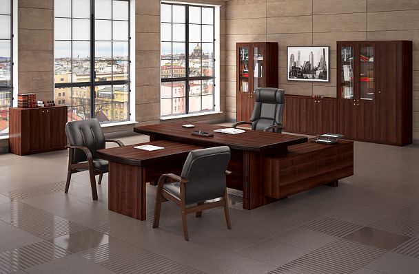 Стол для переговоров Capital 300x100x75 светлый дуб - Вид 2