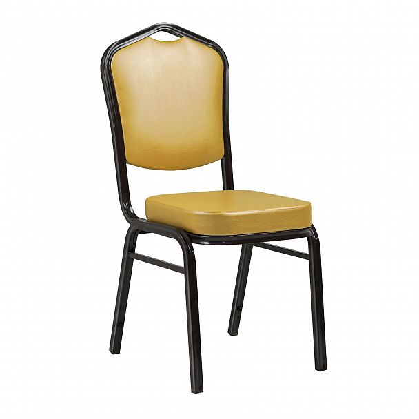 Стул Хит 25 мм, экокожа Cometa Gold, тёмный орех - Вид 2