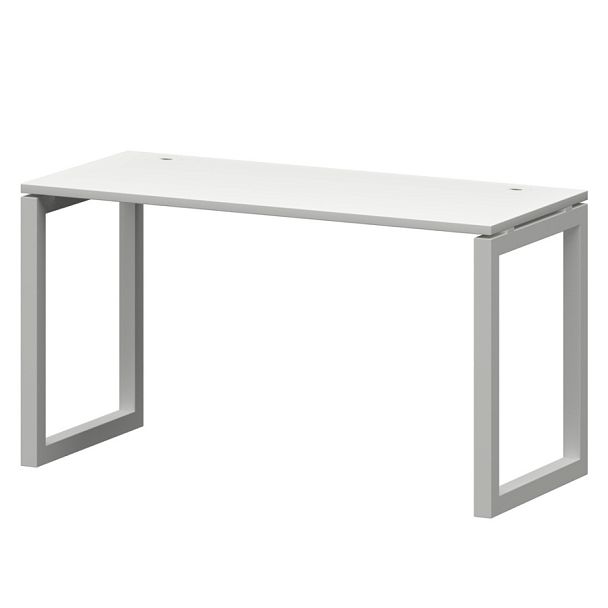 Стол на металлокаркасе СМС25-О-18К.60.Пр50 Белый/Белый 1800x600x750 Смарт - Вид 1