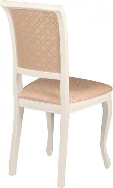 Комплект деревянных стульев с мягким сиденьем Арктос Слоновая кость/Бежевый жаккард, 2 шт. - Вид 4