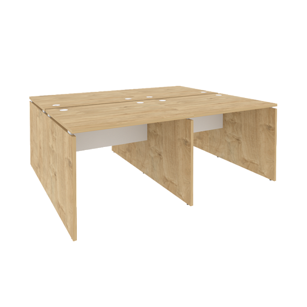 Onix Рабочая станция O.D.RS-4.1.8 Тиквуд светлый/Белый бриллиант 1960*1635*750 - Вид 1