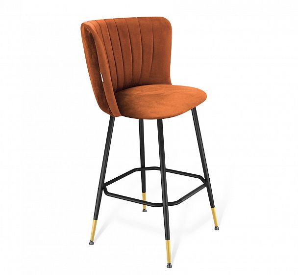 Стул барный Sheffilton SHT-ST36-1/S148 песчаная буря/черный муар/золото - Вид 2