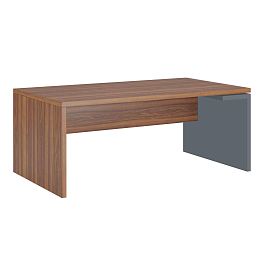 Стол рабочий правый Zion 200x100x74 орех селект - Фото предпросмотра