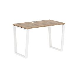 Стол прямой EVST 1167 Дуб Денвер светлый/Белый 1160х670х750 EDIS - Фото предпросмотра