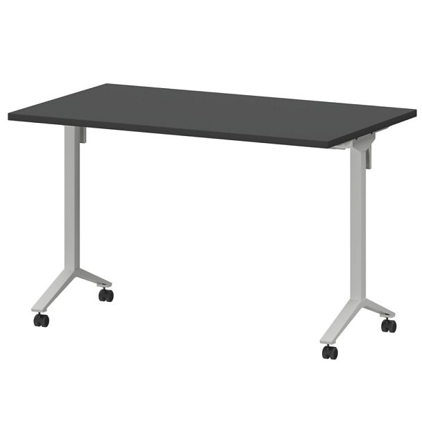 Стол мобильный складной МБ25-120.70 Графит/Белый 1200x700x750 Моби - Вид 1