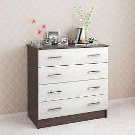 Комод Катрин 3 (820*810*425) венге/ясень анкор светлый - Фото предпросмотра