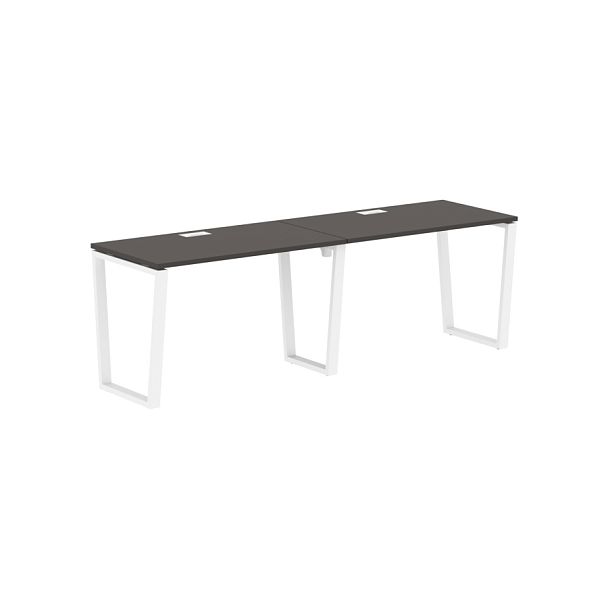 Стол 2-х местный EVWST 2367 Мокко/Белый 2326х670х750 EDIS - Вид 1