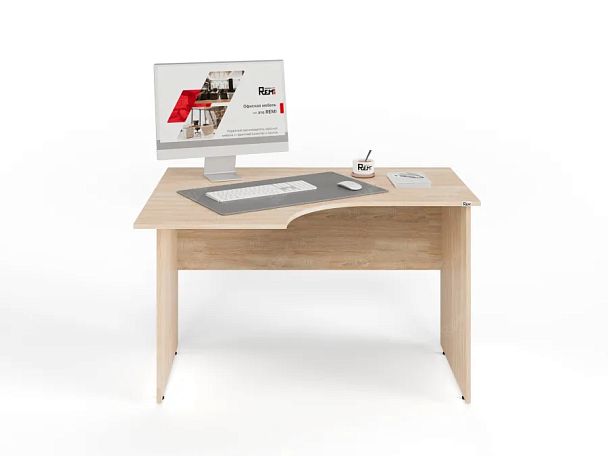 UNITY PС3-12 L ДУБ СОНОМА Офисный стол угловой Левый 1200х900х750 - Вид 1