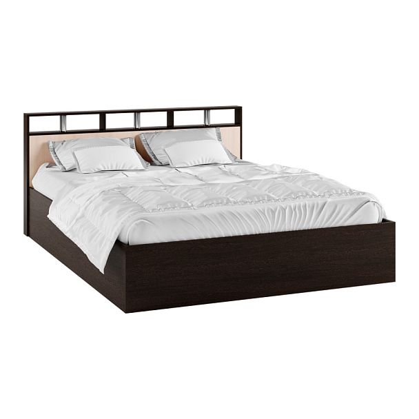 Кровать Ненси-2 (1,6) корпус венге/дуб молочный - Вид 1