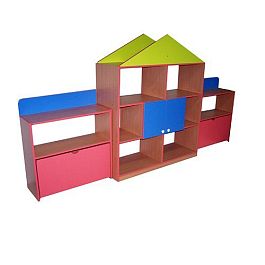 Стенка для игрушек Теремок - Фото предпросмотра