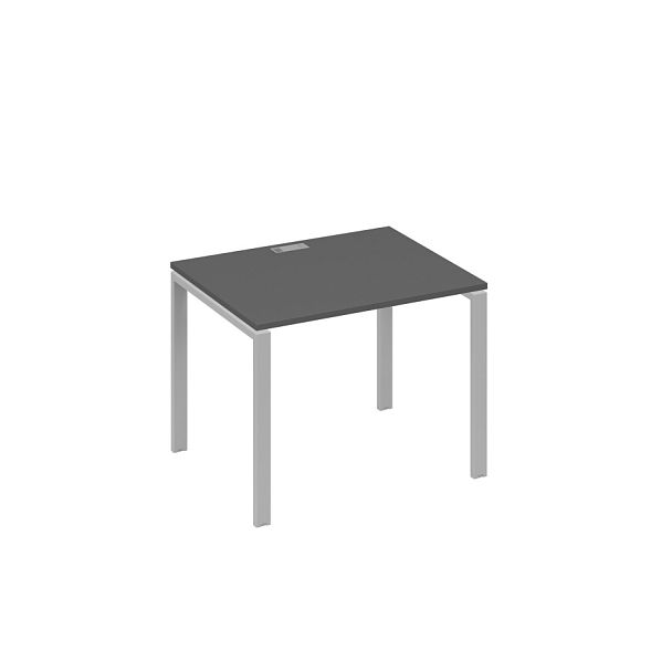 Стол письменный на металлокаркасе UNO A4 А4 Б1 022 БП антрацит премиум / металлокаркас серый - Вид 1