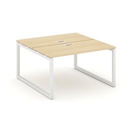 Стайл Проджект Рабочая станция 2-х сторон. SN-5O.DRS-012 Акация Лорка/Металл Белый 1180*1432*750 - Фото предпросмотра