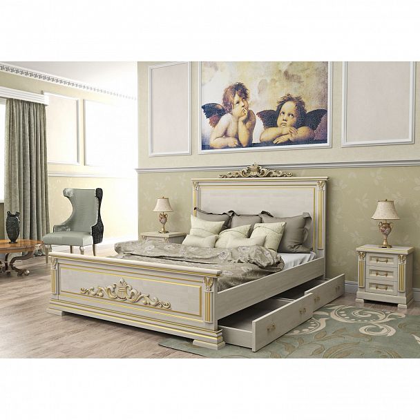 Кровать "Италия 180" береза - Вид 3