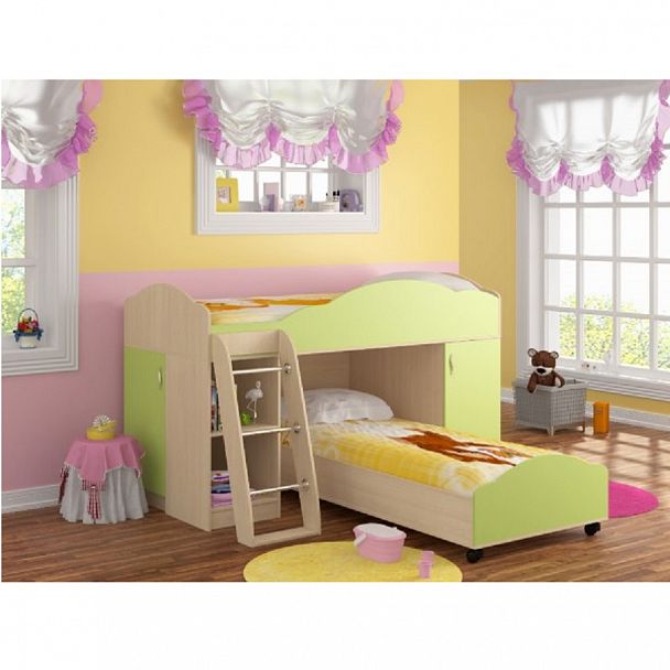 Кровать-чердак "Дюймовочка-5.1" - Вид 1