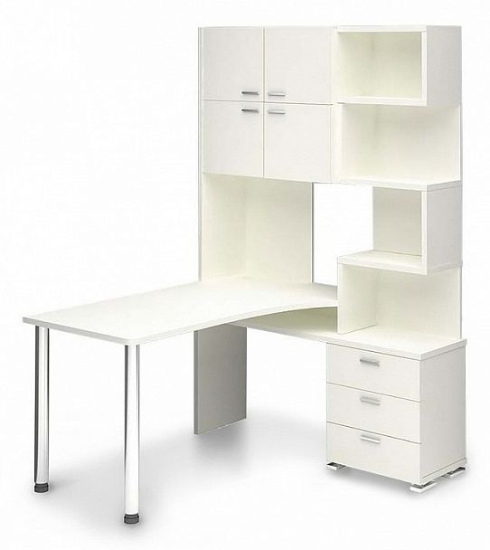 Стол компьютерный Латте СР-500М140 Белый правый - Вид 1