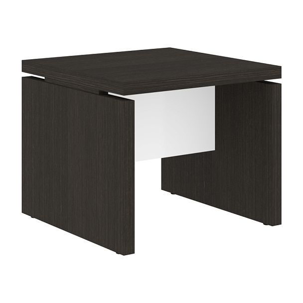 Стол журнальный СП-064-25-11 Дуб Мореный/Белый глянец 600х600х500 KANON - Вид 1