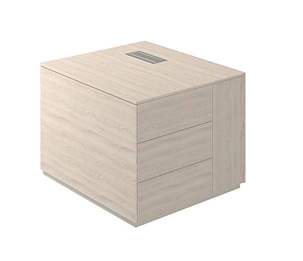 Тумба опорная Atlas 800x900x630 обвязка YN, фасады YN, правая - Вид 1