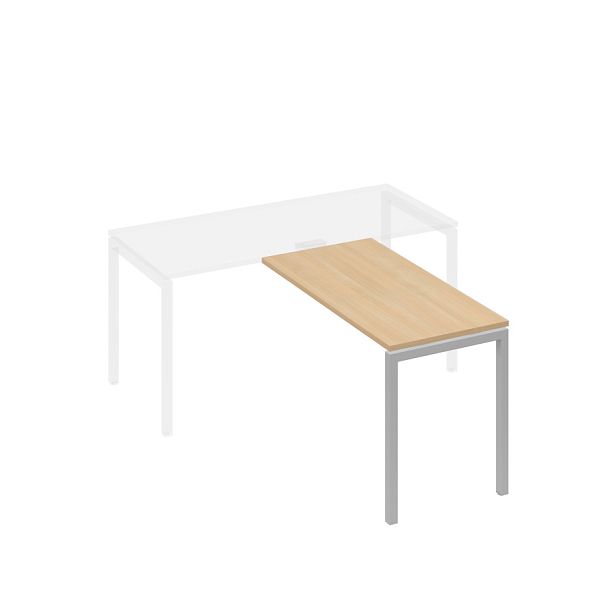 Брифинг-приставка металлокаркас DUE A4 А4 Б2 072 БП натуральный дуб / металлокаркас серый - Вид 1