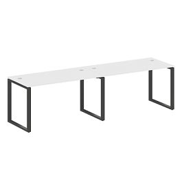 Metal System Р. ст. на 2 раб. места на О-образном м/к БО.СМ-2.3 Белый/Антрацит металл 2800*720*750 - Фото предпросмотра