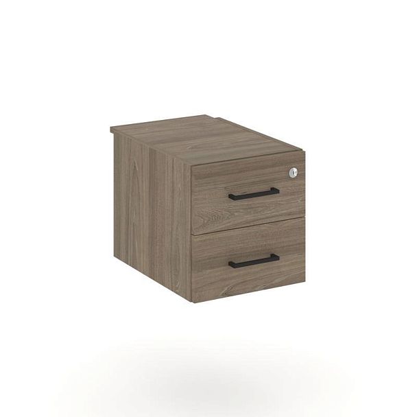 Стайл Проджект Тумба с 2 ящ. SN.TP-033 Вяз Благородный/Черный Ручки 343*607*356 - Вид 1