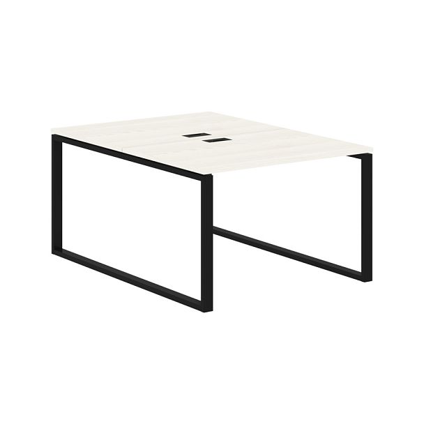 Стол 2-х местный EQWST 1116 Ясень Траун/Черный 1160х1606х750 EDIS - Вид 1