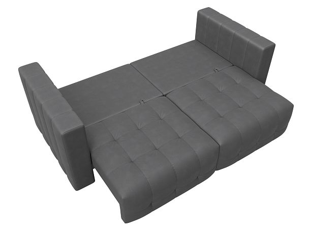 Диван прямой Лига-052 НПБ Замша серый - Вид 9