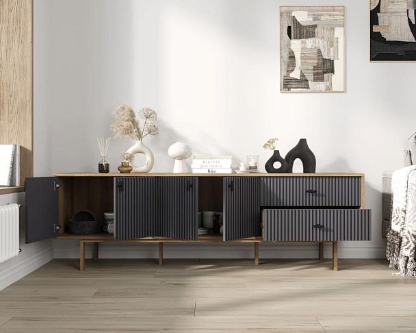 Комод с четырьмя дверками и двумя ящиками Emerson арт EM04/7024/L - Вид 2