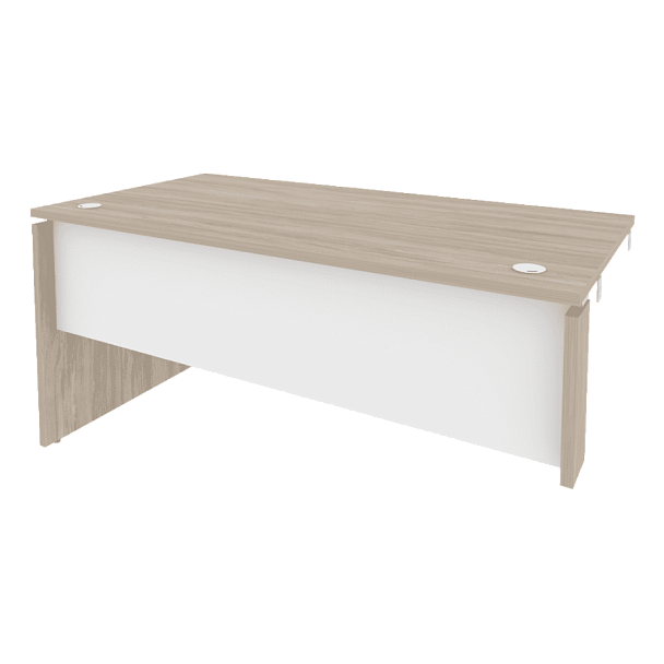 Onix Стол-приставка левый к опорным элементам O.SPR-4.8 (L) Дуб аттик/Белый бриллиант 1580*800*750 - Вид 1