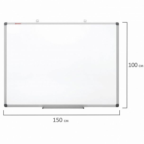 Доска магнитно-маркерная 100х150 см, алюминиевая рамка, BRAUBERG "Extra", 237556 - Вид 9