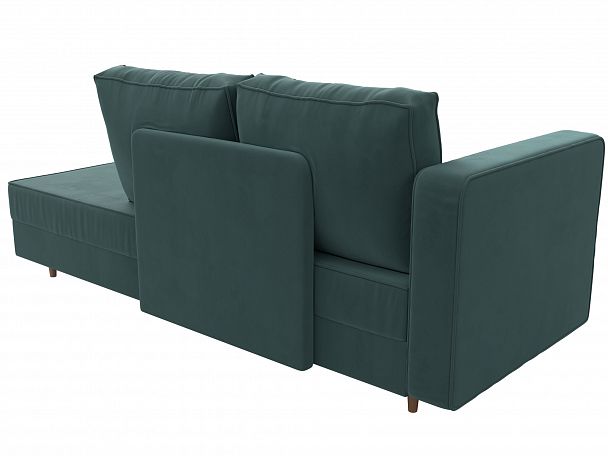 Кушетка Прайм левый (полностью Велюр бирюзовый) - Вид 7