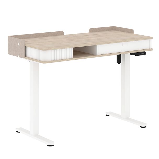 Стол письменный с подъемным механизмом HT503 Дуб Светлый/Белый 1200х600х780-1180  XTEN-UP - Вид 1
