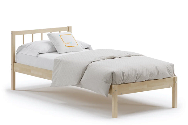 Кровать деревянная Мечта 4 1200х2000, береза, цвет натуральный - Вид 1