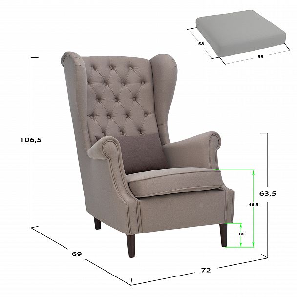 Кресло Leset "Винтаж" - Вид 4